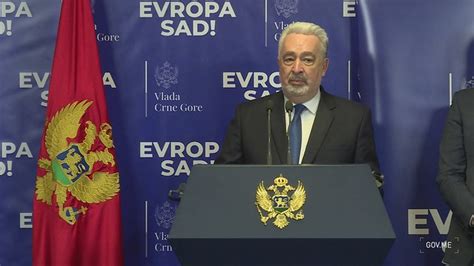 Konferencija za medije predsjednika Vlade Crne Gore Zdravka Krivokapića