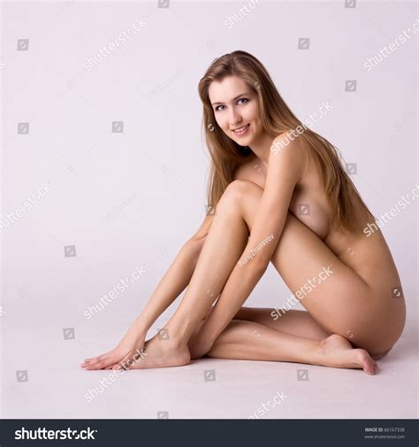 Portrait Healthy Smiling Naked Woman On Stock Photo 66167338 Shutterstock