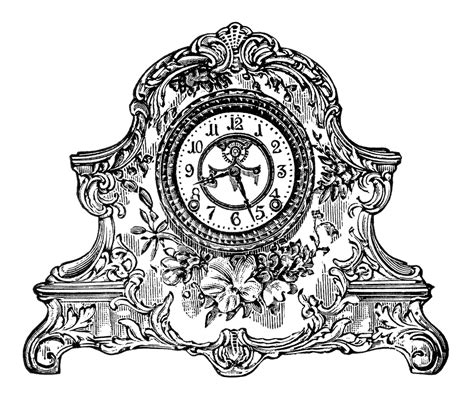 Vintage Clock Drawing