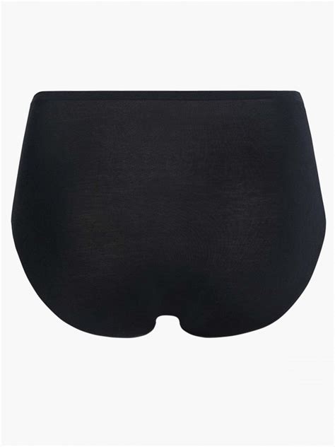 BF 03174 Tencel Low rise Hi Cut Brief 2 pack Black SATAMI Lingerie 天絲Tencel 低腰高叉內褲 2件包