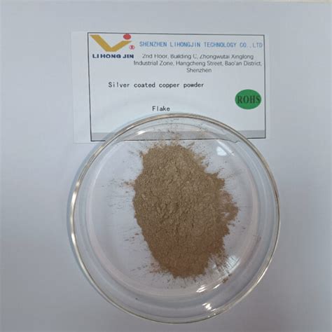 Flake Silver Coated Copper Powder Lihongjin