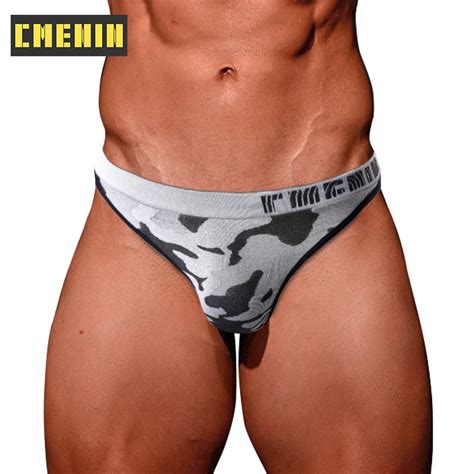 Calzoncillos De Camuflaje De Piezas Para Hombre Ropa Interior Sexy Gay Tanga Suspensorio