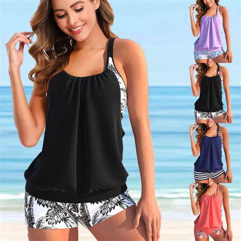 Conjunto De Bikini Estampado Para Mujer Traje De Ba O Femenino Con Dise O De Novedad