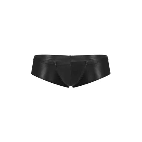 Iefiel Perizoma Uomo Metallico Lucido Mutande Vita Bassa Tanga Thong Slip Bulge Pouch Bikini