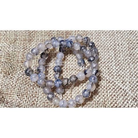 Купить Агат *вены дракона* 6 мм, цена 71 грн — Prom.ua (ID#1283053451)