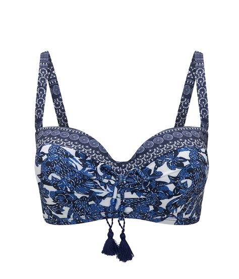 Albastru Azur Lotus Sutien Bikini Bichini Costume Baie