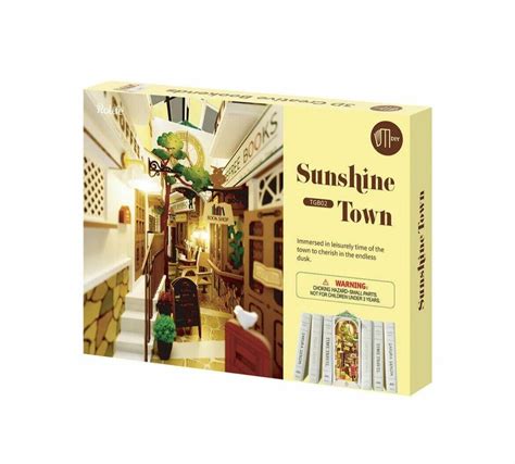 Rolife Sunshine Town Book Nook Shelf Insert Tgb