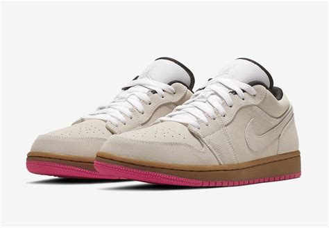 Air Jordan 1 Low Beige Pink 553558-119 Release Date - SBD