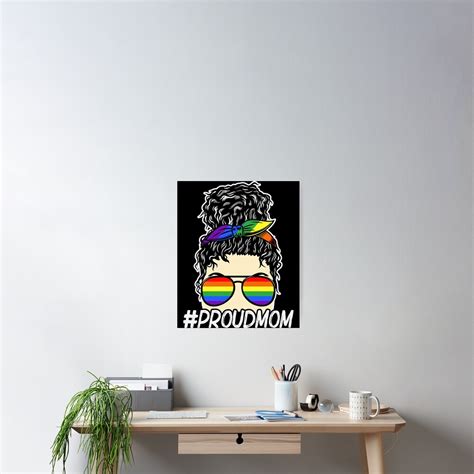 P Ster Orgullosa Mam Lgbtq Pride Ally D A De La Madre Gay De Optix Redbubble