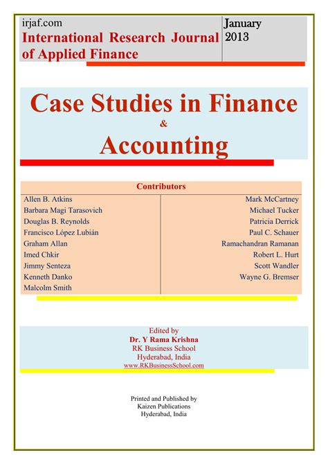 case studies  finance accounting