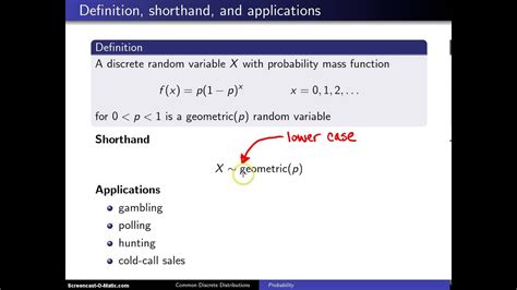 Geometric Distribution Definition Youtube