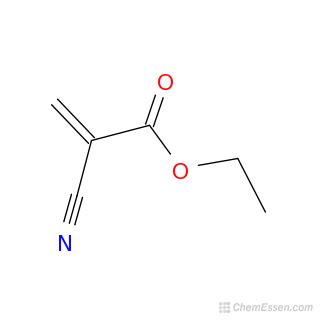 Ethyl 2-cyanoacrylate Structure - C6H7NO2 - Over 100 million chemical compounds | Mol-Instincts