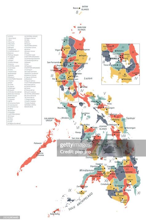 philippines map vector colored map  philippines high res vector