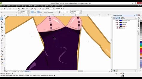 How To Drawing Chiffon By Corel Draw Youtube