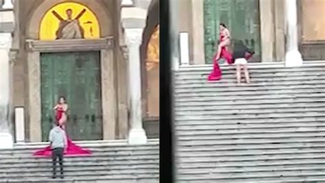 Brit Woman Involved In Naked Cathedral Photoshoot Questioned By Italian Police Daily Star