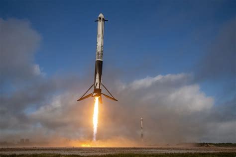 Spacex On Twitter Falcon Heavy Launches Ussf To Orbit And Its Two