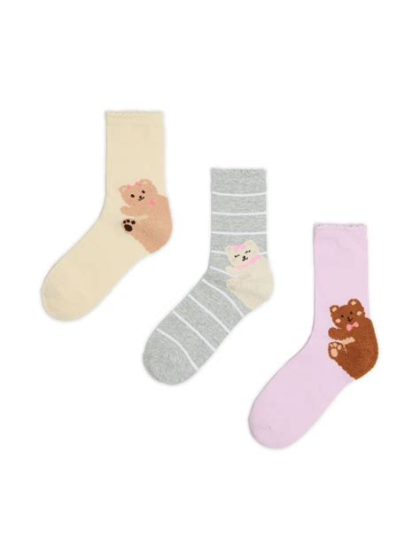 Komplet od 3 para čarapa Boja nude CROPP 032FY 02X