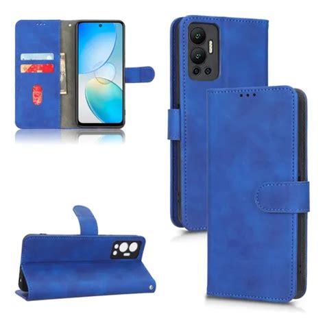 Funda De Piel Blue Skin Feel Para Infinix Hot Cuotas Sin Inter S
