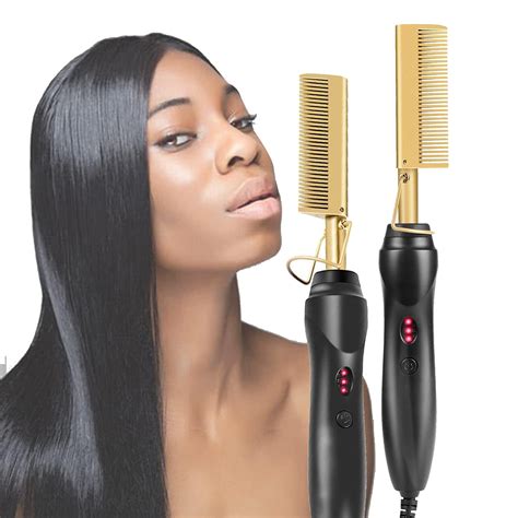 Amazon.com : Mygasdfa Hot Comb Hair straightener,Pressing Comb,Electric