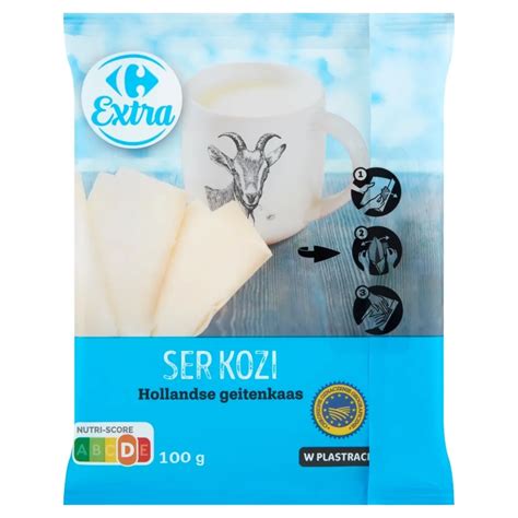 Carrefour Extra Ser kozi w plastrach 100 g Zakupy online z dostawą do