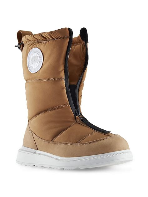 Canada Goose Womens Cypress Fold Down Puffer Boots White Editorialist