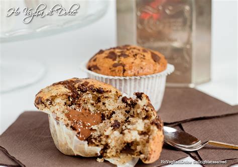 Muffin Con Gocce Di Cioccolato Dal Cuore Morbido Ricetta Ho Voglia