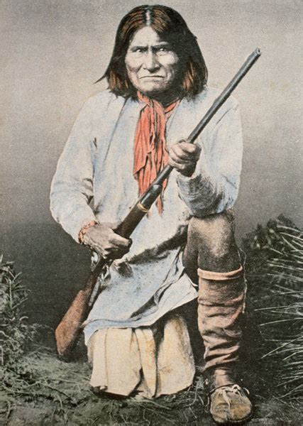 Geronimo Coloured Photo American School 20th Century