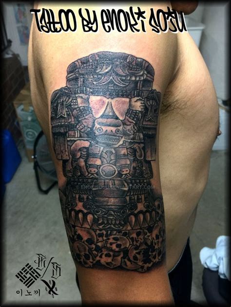 Aztec Goddess Coatlicue Tattoo By Enoki Soju Tattoos Professional