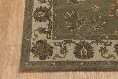 Sage Green 5x7 Traditional Style Nourison Kashan Persian Oriental Area