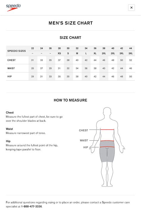 Mens Swim Trunks Size Chart