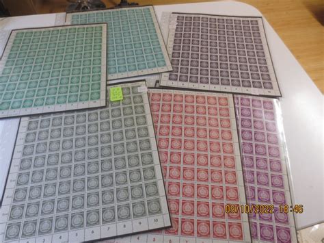 GDR 1957 - Complete sheet batch of the 1957 GDR “Dienst” - Catawiki