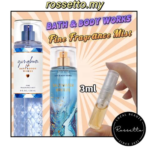 Bbw Fine Fragrance Mist Sub Packing Shopee Singapore