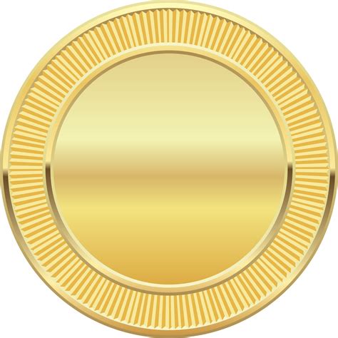 Blank Gold Coin Png