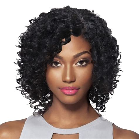 Short hairstyles with bangs for black hair are trending this year 6