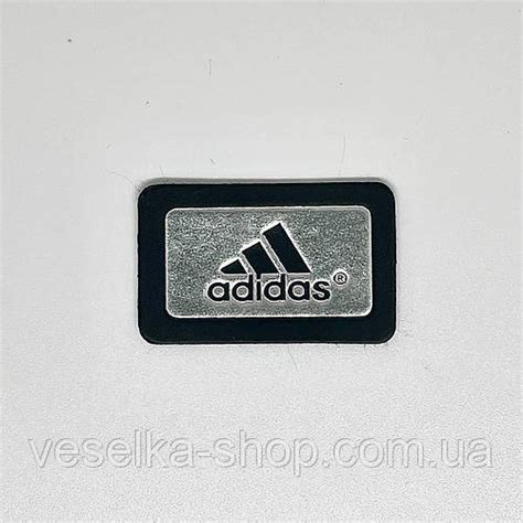 Нашивка Adidas Адидас 40х25 мм (черная/серебро) (ID#2049351841), цена ...