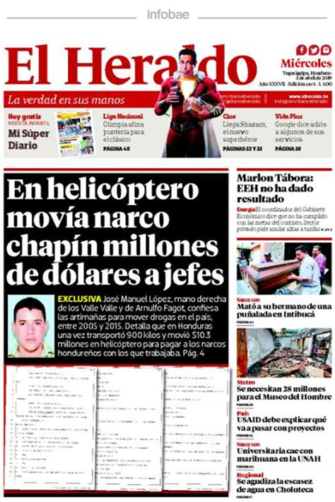 El Heraldo Honduras Miércoles 03 De Abril De 2019 Infobae