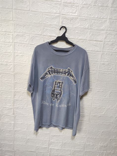 Metallica Ride The Lightning, Men's Fashion, Tops & Sets, Tshirts ...