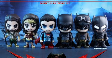 Batman V Superman Hot Toys Cosbaby Line Also Includes Adorable Wonder Woman And Aquaman Vinyl
