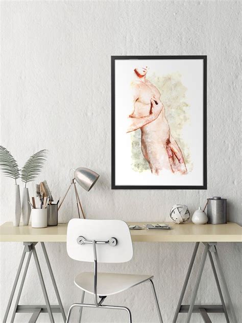 Male Erotic Art Nude Print Gay Artwork Gay Art Body Etsy