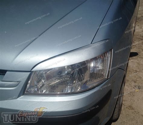 Реснички Хундай Гетц дорестайл (реснички на фары Hyundai Getz 2002 ...