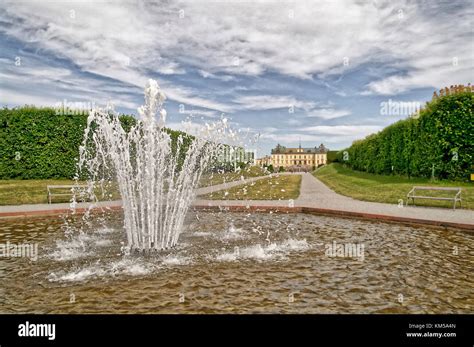 Fountain At Drottningholm Royal Castle In Stockholm Stock Photo Alamy