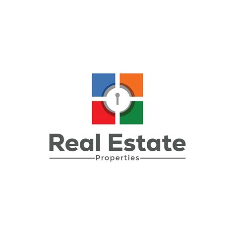 real estate property business logo design template  vector art