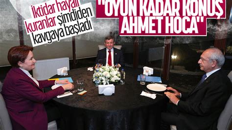 Ahmet Davutoğlu nun Millet İttifakı nın adı değişsin önerisine tepki