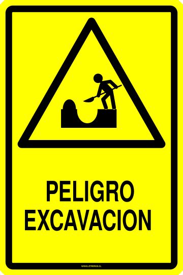 Letrero Peligro Excavacion