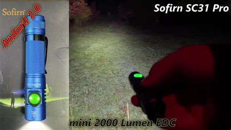 Sofirn SC 31 Pro Anduril 2 EDC LED Taschenlampe 2000 Lumen YouTube