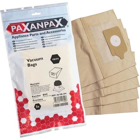 Sac Papier Pour Aspirateur Compatible Avec Numatic Lot De 5 J2721