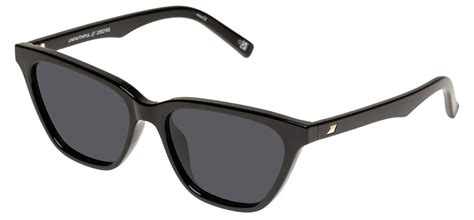 Le Specs Unfaithful Sunglasses Black Smoke Mono Tortoise Black