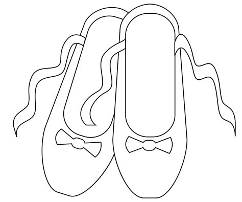 Ballet Shoes Coloring Page Colouringpages