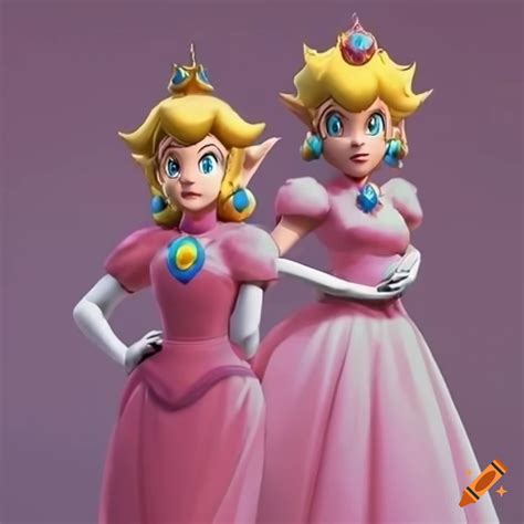 Cosplay Of Princess Peach And Link On Craiyon