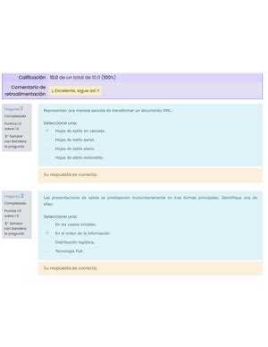 Examen cuarto parcial Segunda vuelta Revisión del intento Análisis